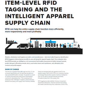 Item-level RFID tagging and the intelligent apparel supply chain