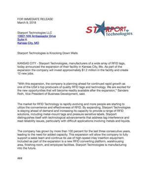 Starport Technologies is Knocking Down Walls!