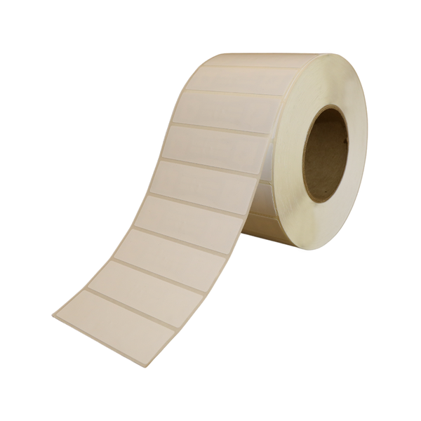 3.82 x 1.065 Poly RFID Label - 3"Core - 2500 Labels / Roll - Industrial